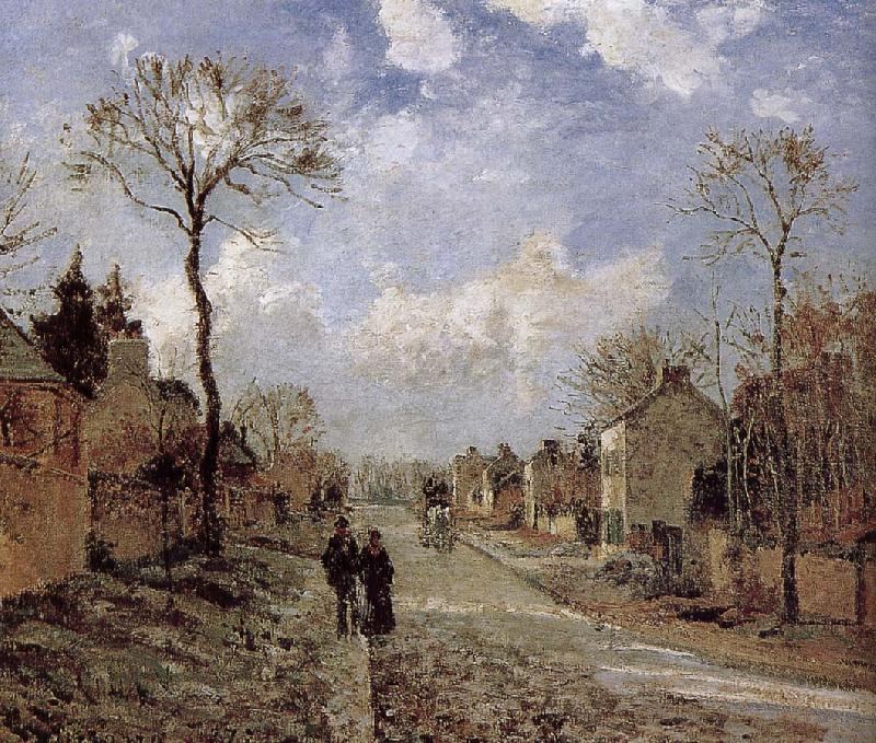 Camille Pissarro Road Vehe s peaceful road oil painting image